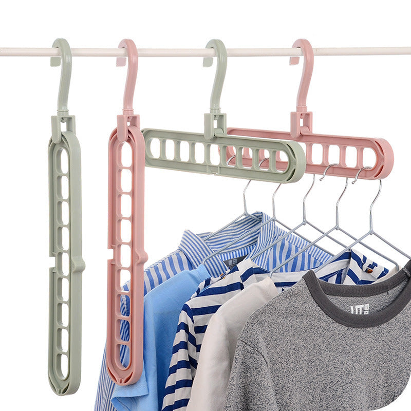 Multi-functional Nine-hole Clothes Hanger Household
