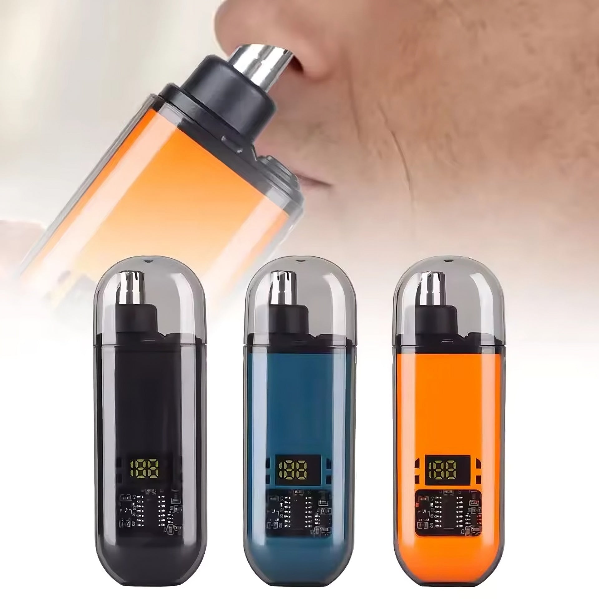 Rechargeable Nose Hair Trimmer – Washable Head, USB-C, 7000 RPM