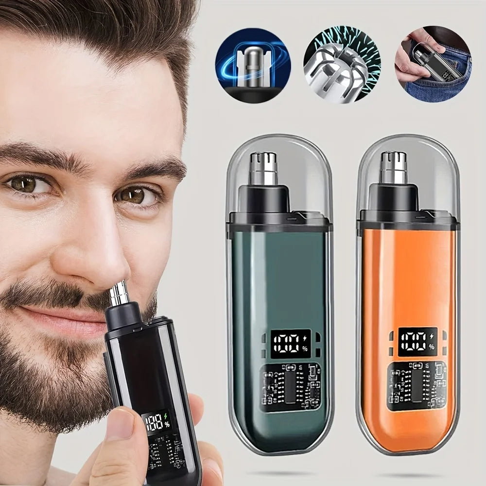 Rechargeable Nose Hair Trimmer – Washable Head, USB-C, 7000 RPM