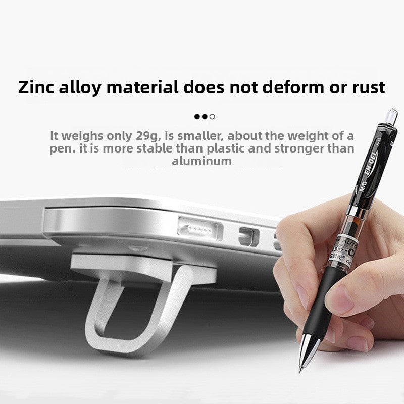 Zinc Alloy Invisible Laptop Stand – Portable Ergonomic Riser & Cooling Support for Laptops