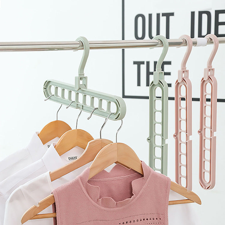 Multi-functional Nine-hole Clothes Hanger Household