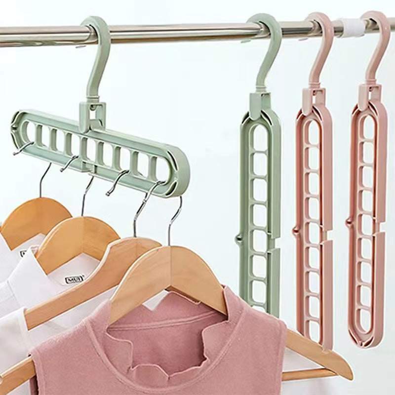 Multi-functional Nine-hole Clothes Hanger Household