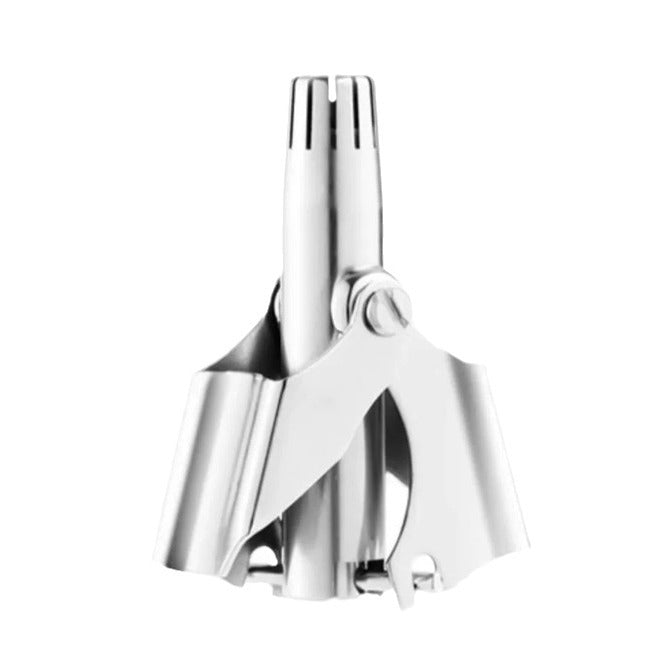 Manual Stainless Steel Nose Hair Trimmer – Waterproof, Portable & No Battery Needed